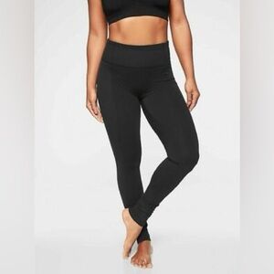 Athleta Barre Ribbed Tight in Black 384010 Size Small